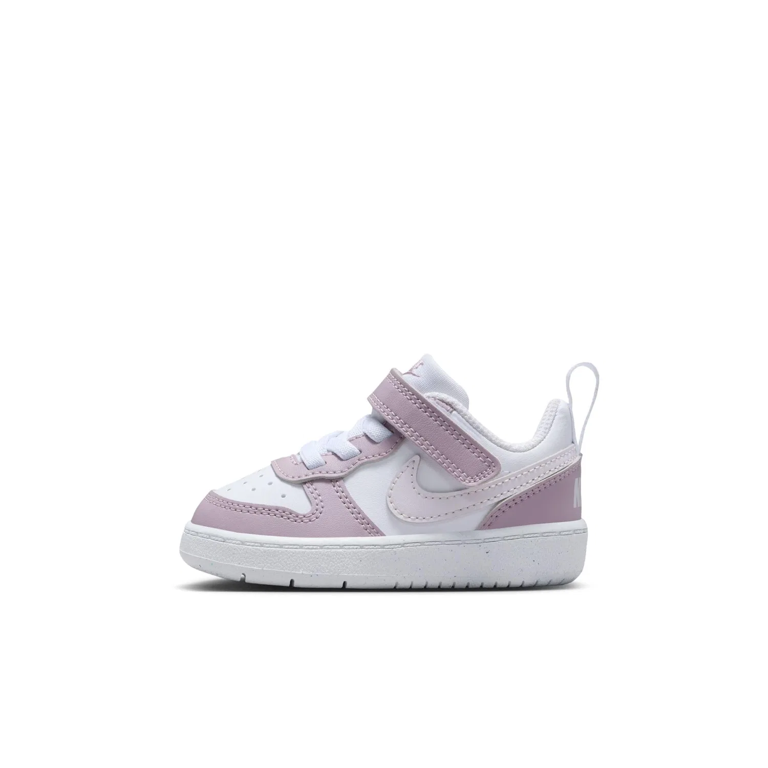 Детские кроссовки для мальчиков с принтом Court Borough Low Recraft NIKE, White Venice Plum Fog White