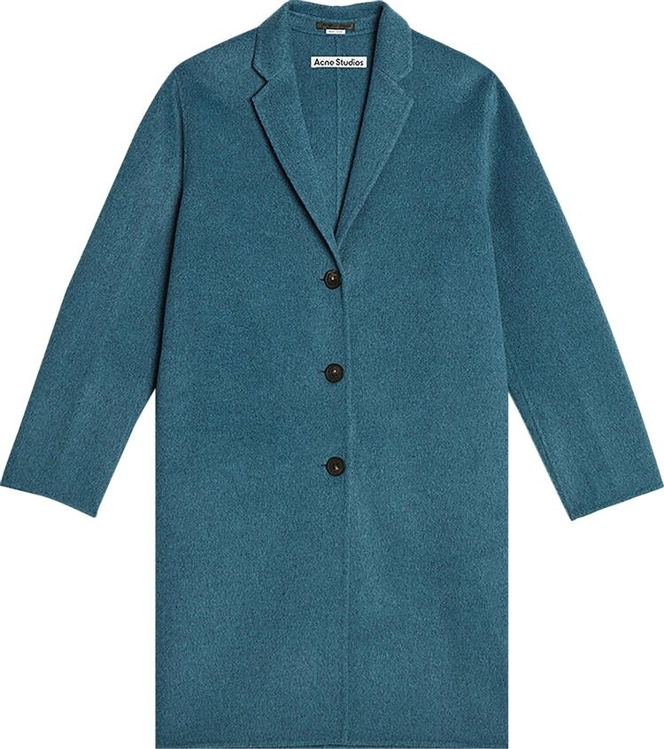 

Пальто Acne Studios Single Breasted Coat 'Aqua Blue', кремовый, Бежевый, Пальто Acne Studios Single Breasted Coat 'Aqua Blue', кремовый