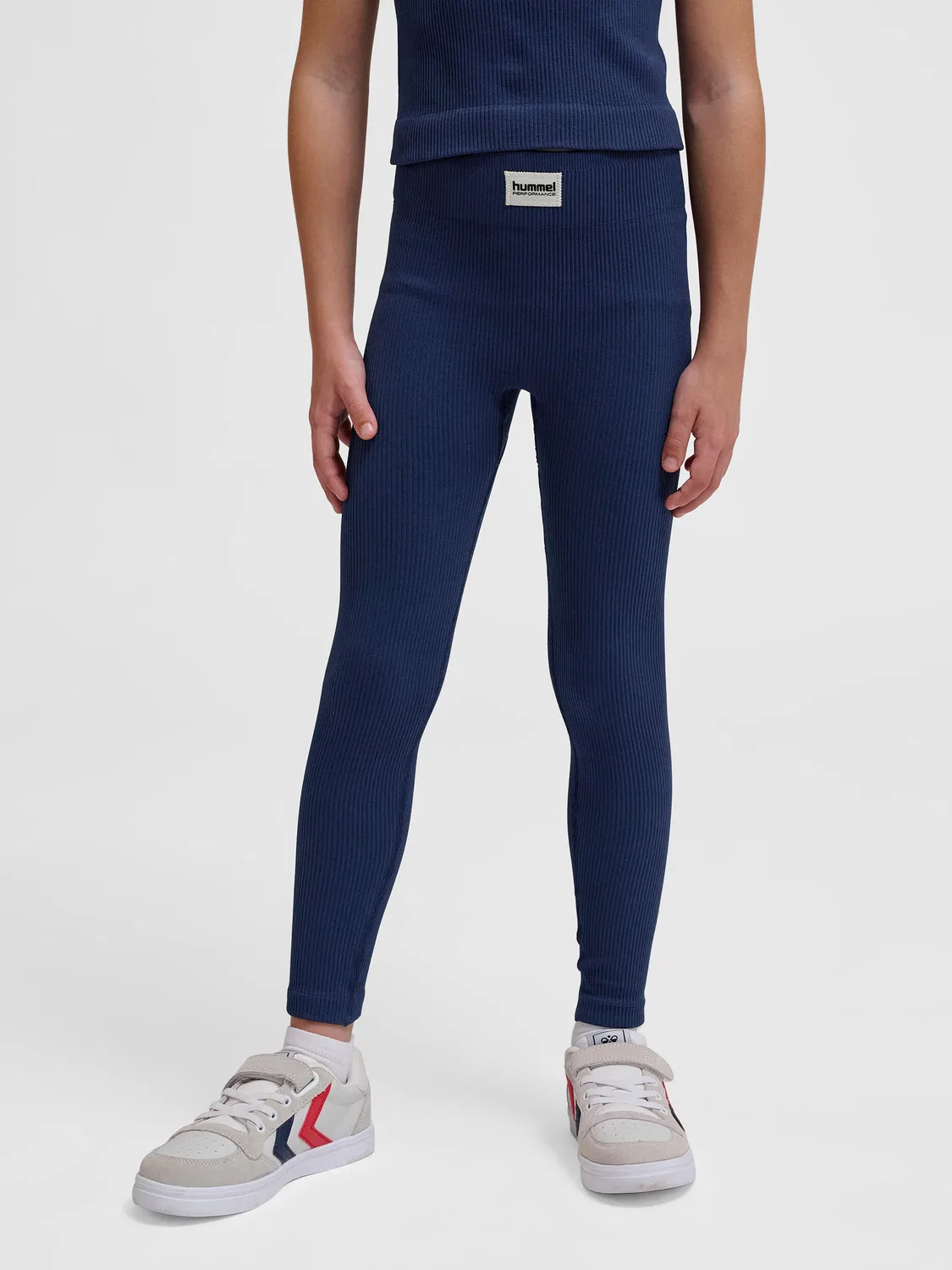 Детские леггинсы с принтом Hmljr Seamless Madchen Hummel, Mitternachtsviolett