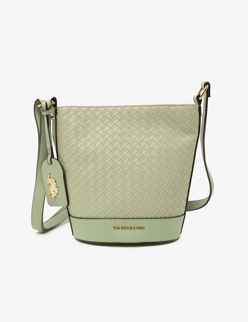 

Сумка U.S. Polo Assn Woven Crossbody Bucket, светло-зеленый