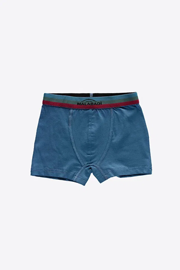 Детские трусы для мальчиков хлопковые 3 шт Malabadi, Green-Burgundy-Blue — фото 2