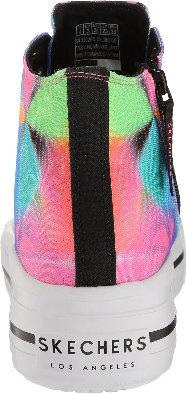 Детские кроссовки для девочек Hyperflift Prism Party Skechers, Black/Multi — фото 3