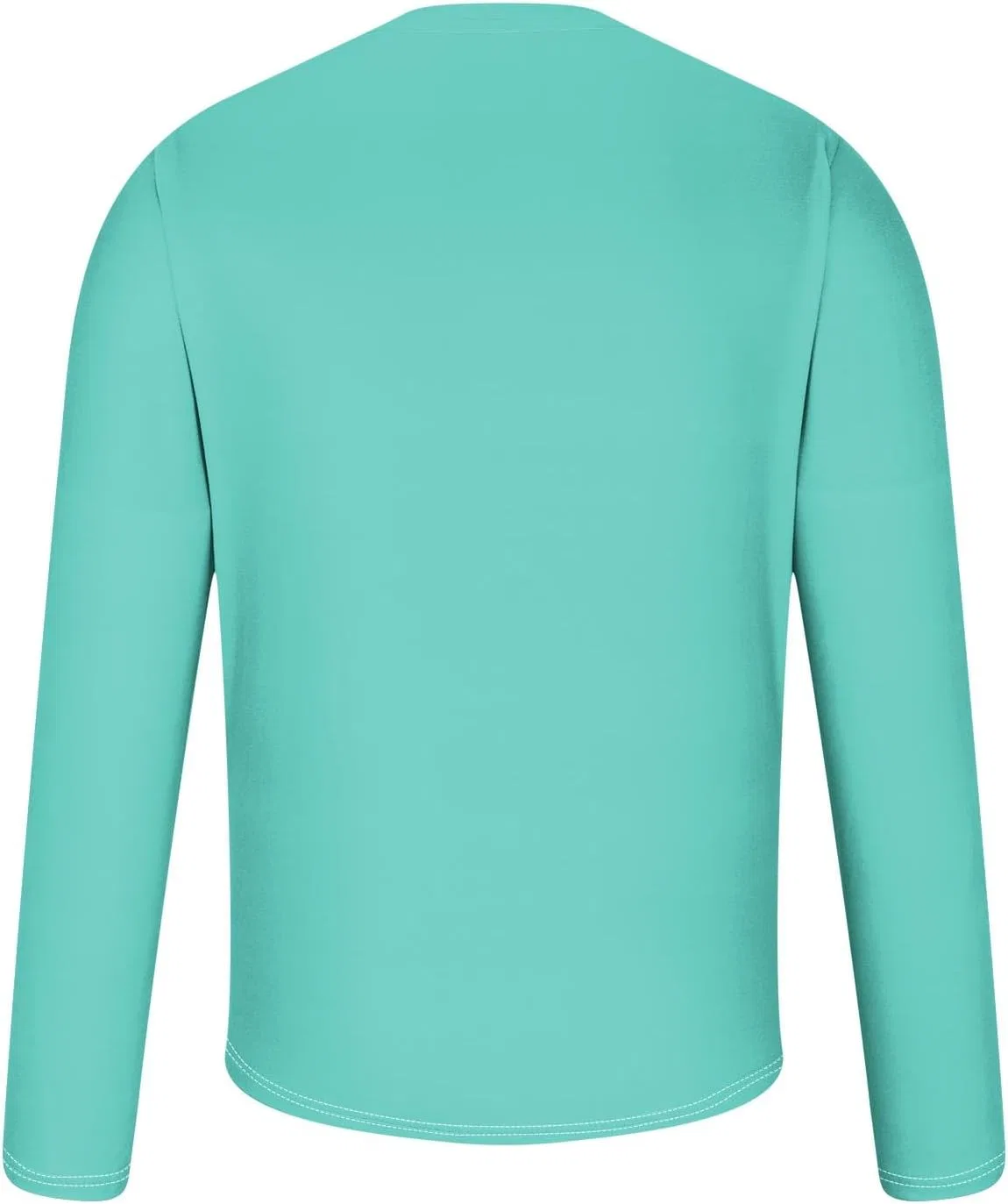 Мужская повседневная футболка с круглым вырезом, Light Blue — фото 4