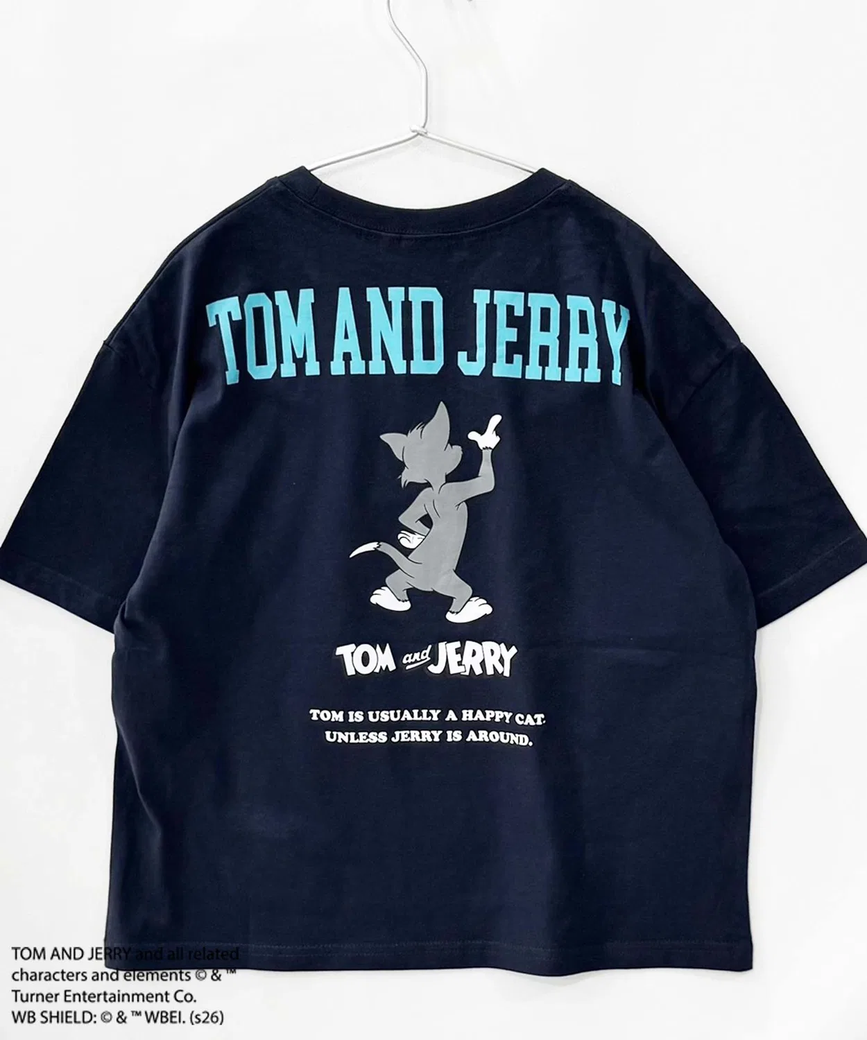 Детская футболка оверсайз с принтом TOM&JERRY, Blue