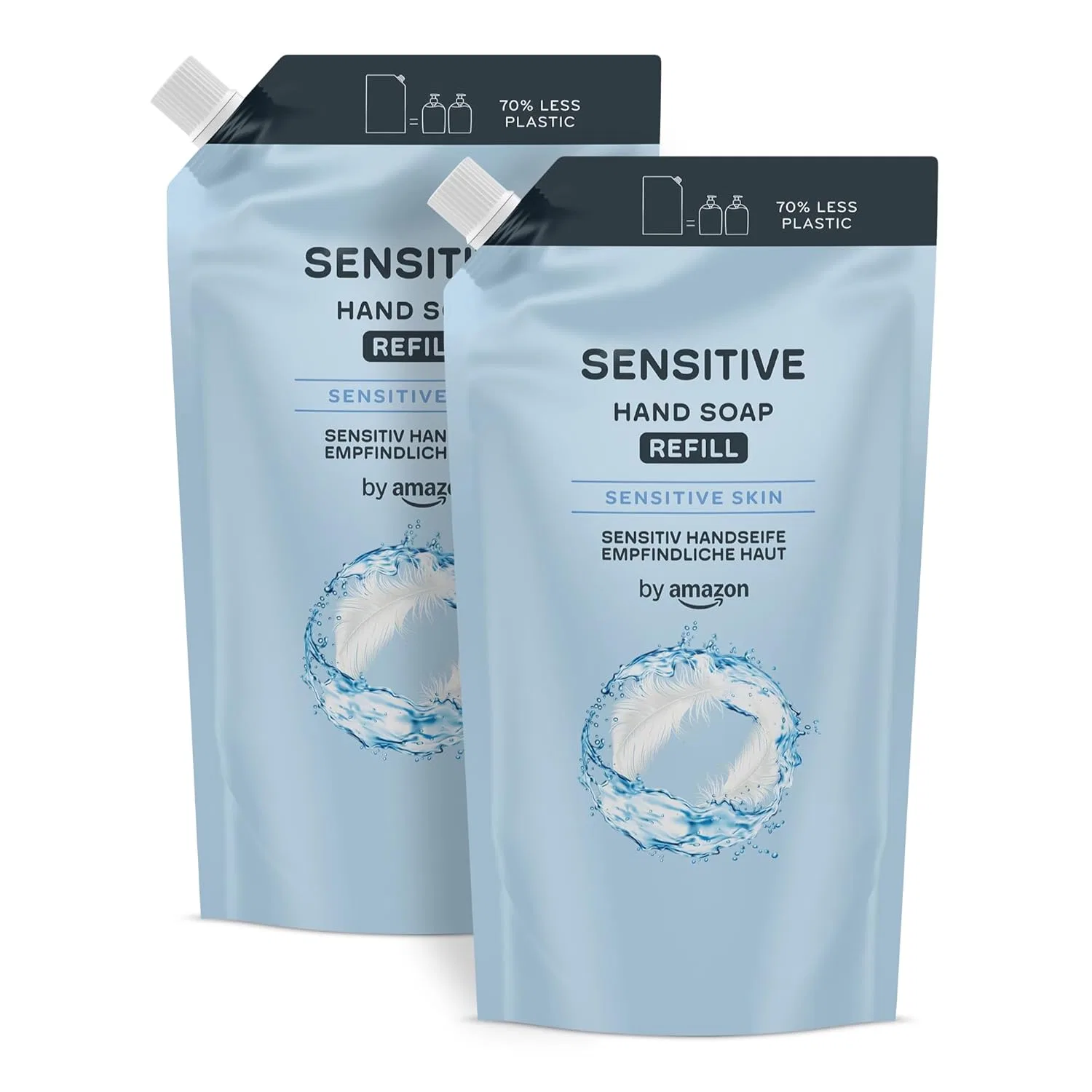 Гель для рук Sensitive Hand Soap Refill Pack, by Amazon, 2 x 1000 мл
