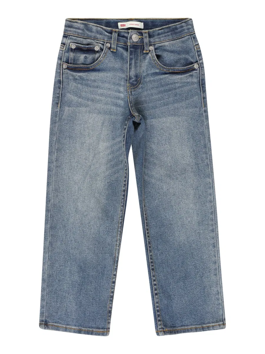 Детские джинсы свободного кроя 'LVB-STAY LOOSE TAPER FIT JEANS' синего цвета Levi'S Kids