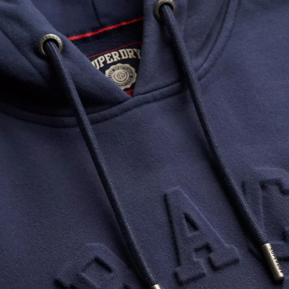 Мужской свитшот с капюшоном Athletic Superdry, Navyblau — фото 3