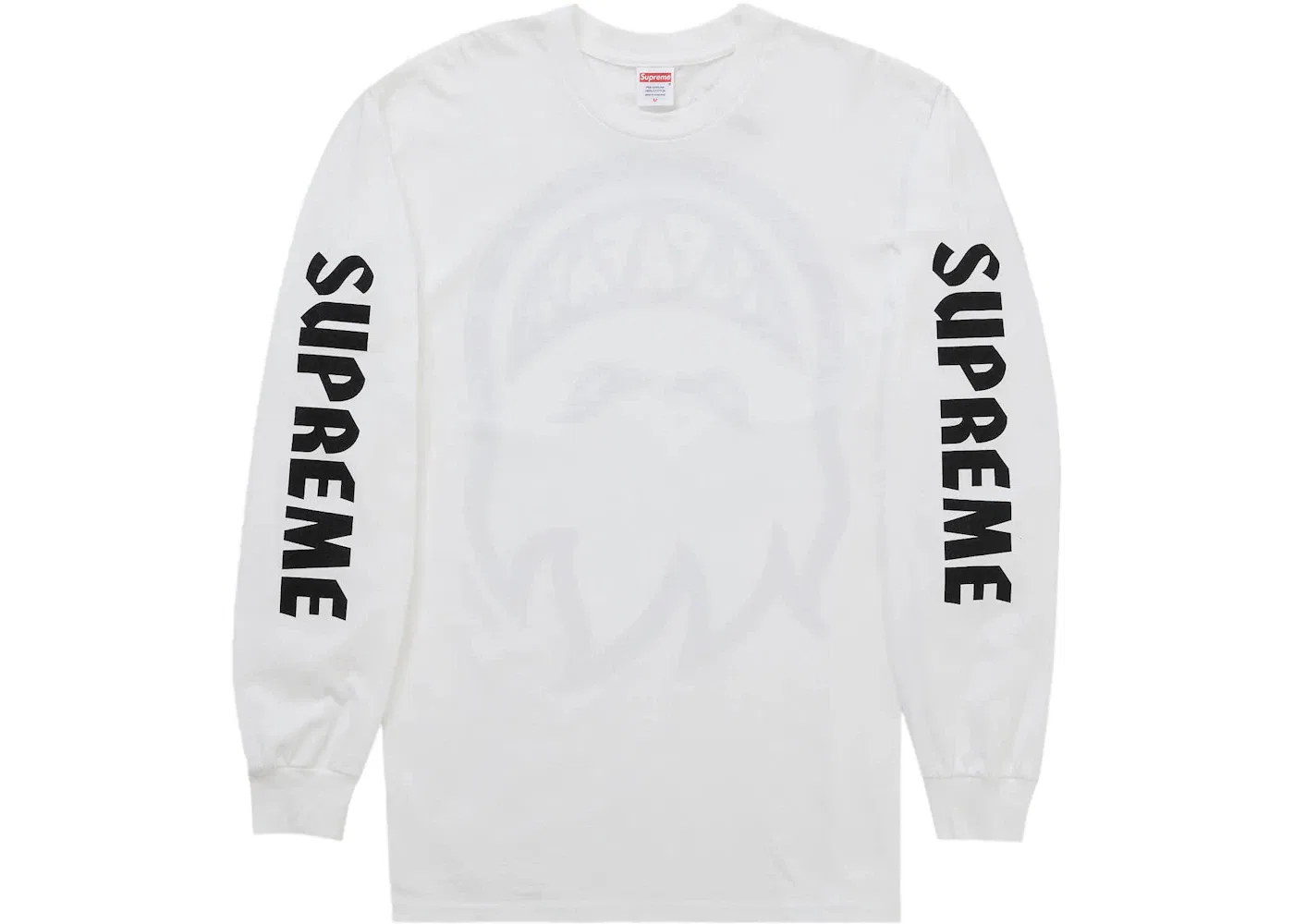 Мужская футболка с длинным рукавом с принтом Supreme Spitfire Bighead L/S Tee, White — фото 2