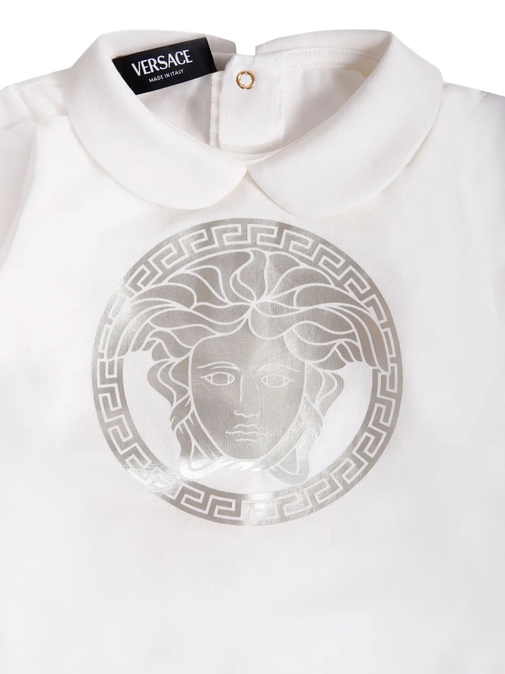 Пижама с логотипом Medusa Versace Kids, белый — фото 3