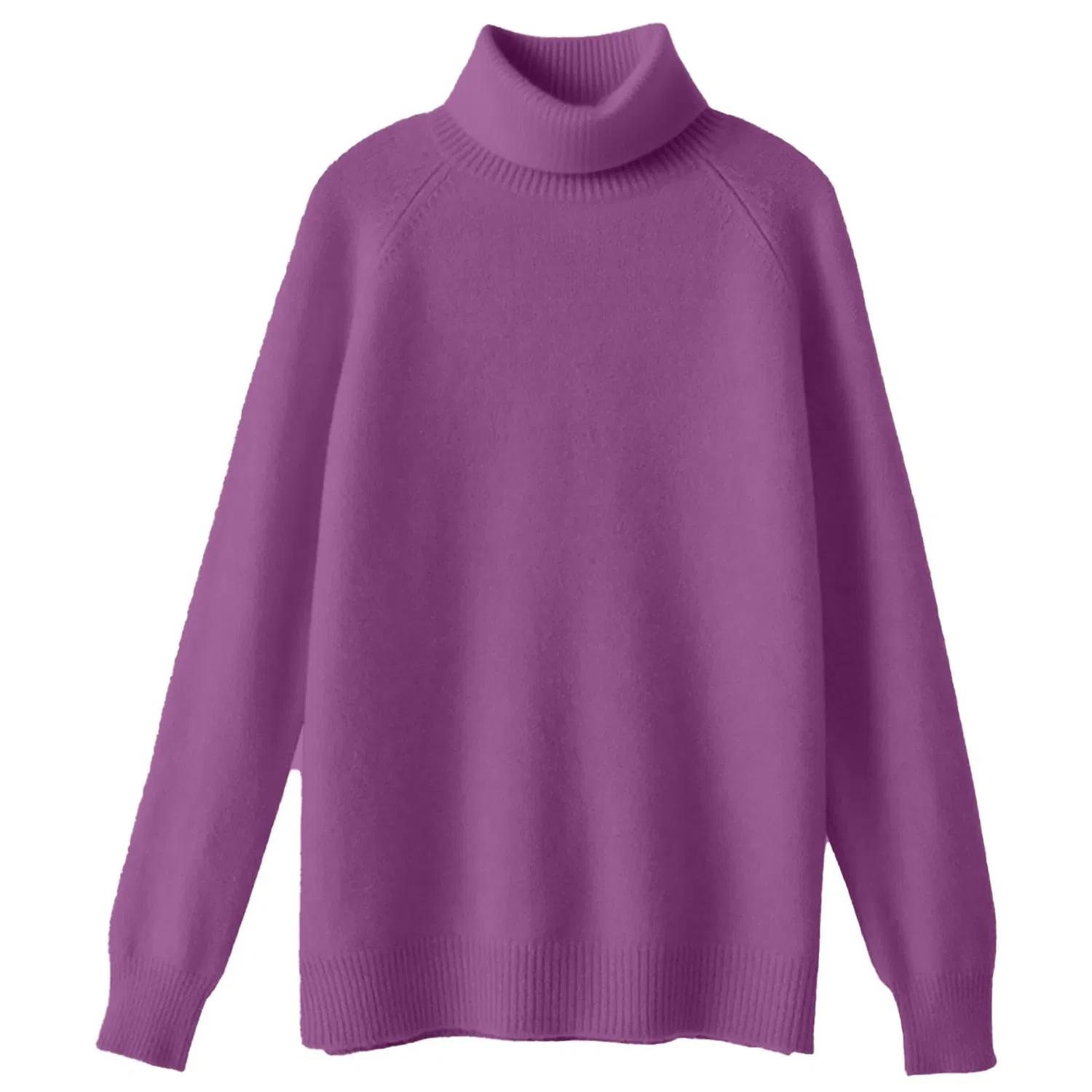 Женский свитер с длинным рукавом Cashmere Sweaters for Women UK Solid Color Long Sleeve Women Turtleneck Sweaters Soft Comfy Warm Lightweight Sweaters Winter Tops Plus Size Casual Solid Color Pullover Slim Fit, Purple — фото 4