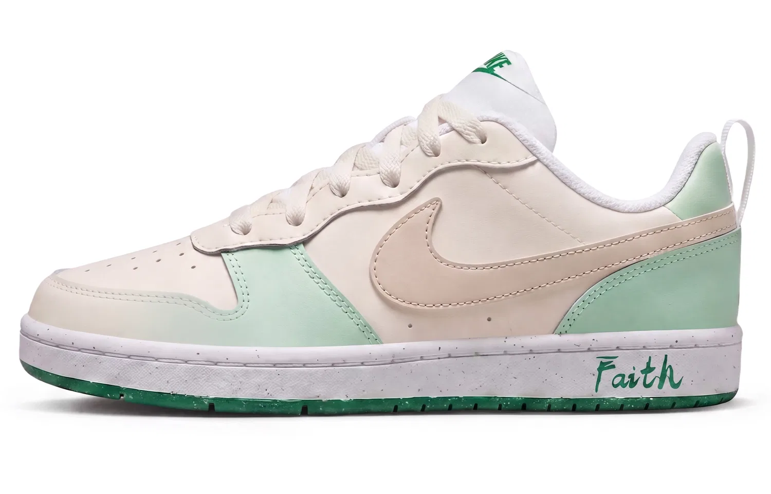 Кроссовки для скейтбординга Court Borough Kids, Nike, Light Green — фото 3