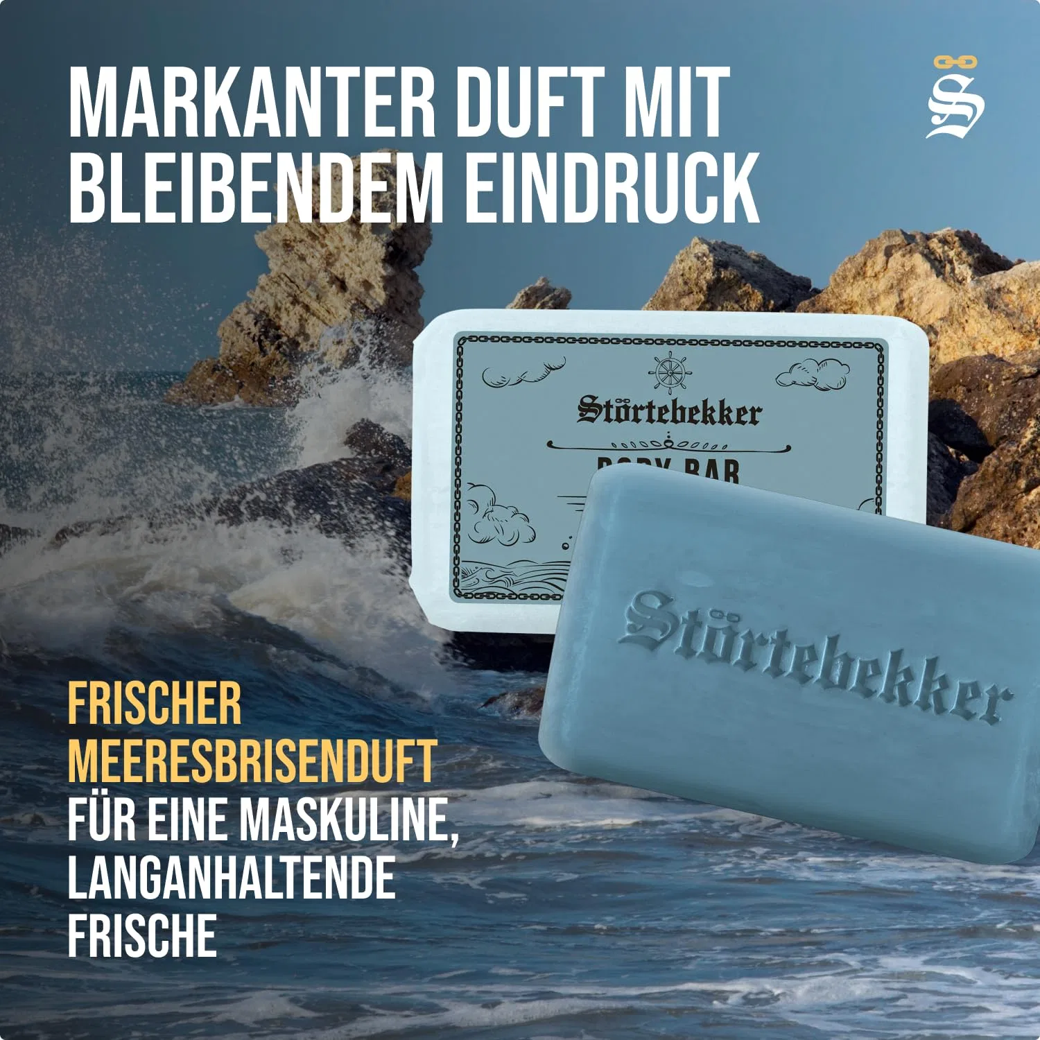 Твердый гель для душа Sea Breeze, Störtebekker Shaving Accessories, 120 г — фото 4