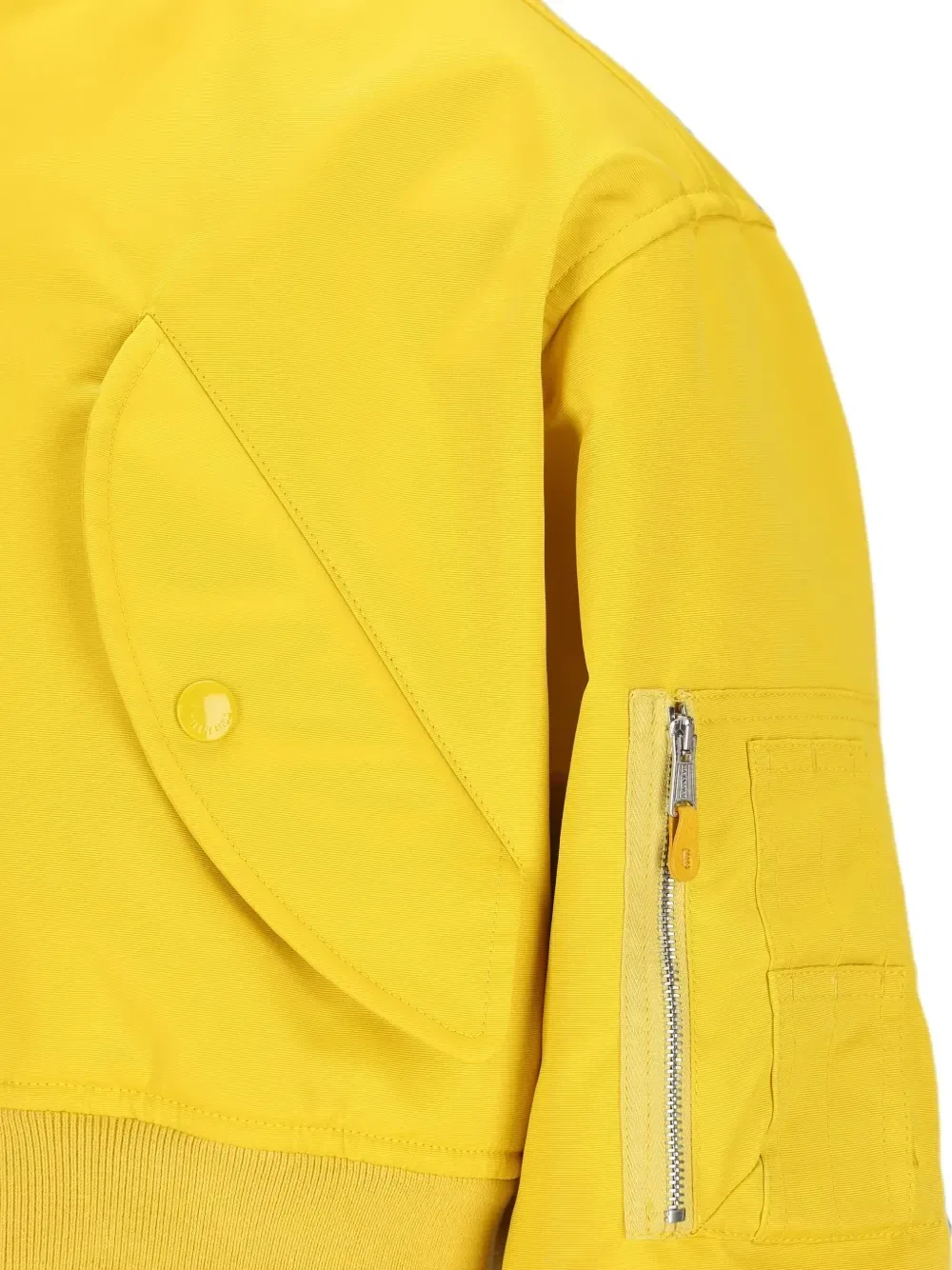Укороченная объемная куртка-бомбер BALENCIAGA, желтый — фото 3