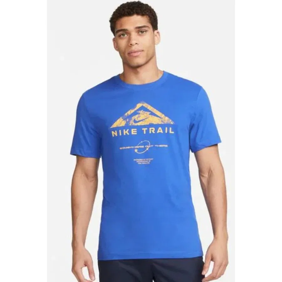 Спортивная футболка с длинным рукавом Dri-Fit Running Trail Nike, Синий