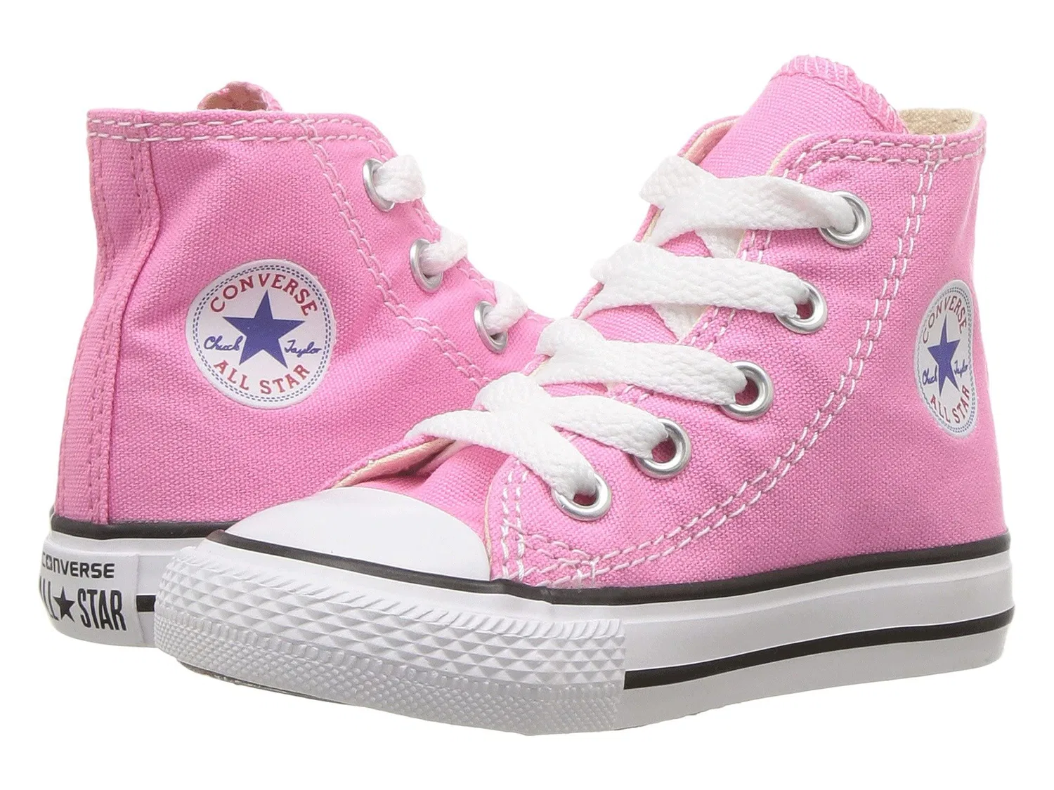 Детские кроссовки для девочек с высоким воротником Converse, Chuck Taylor All Star Hi Top, Pink — фото 2