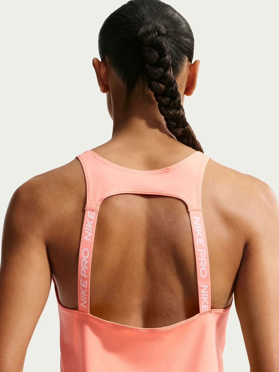 Топ-майка Nike Pro Dri-FIT, Crimson Bliss Coral — фото 4