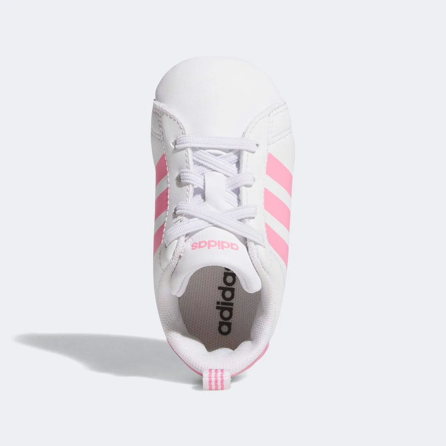 Детские кроссовки для первых шагов Grand Court Adidas Sportswear, Cloud White/Bliss Pink — фото 4