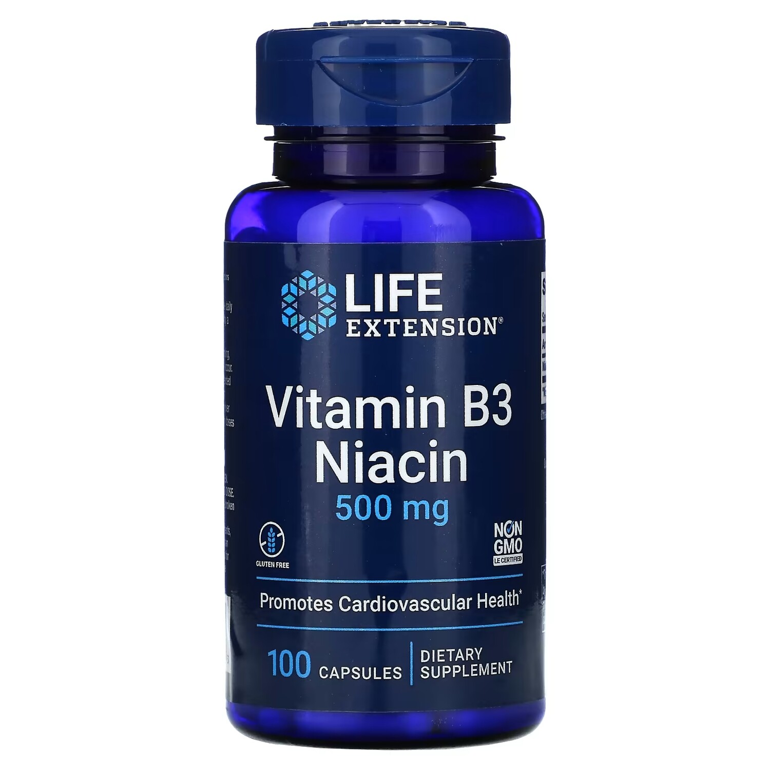 

Витамин B3 Ниацин Life Extension, 100 капсул