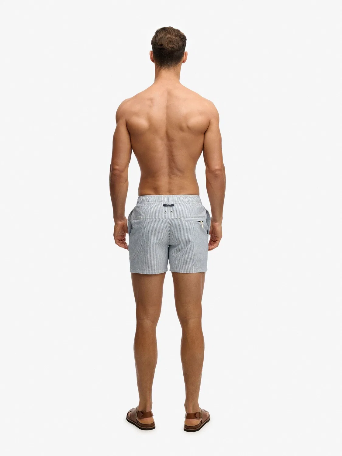 Плавки Superdry Seer Sucker 15", белые — фото 2