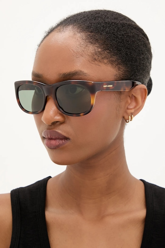 

Солнцезащитные очки Saint Laurent, зеленый