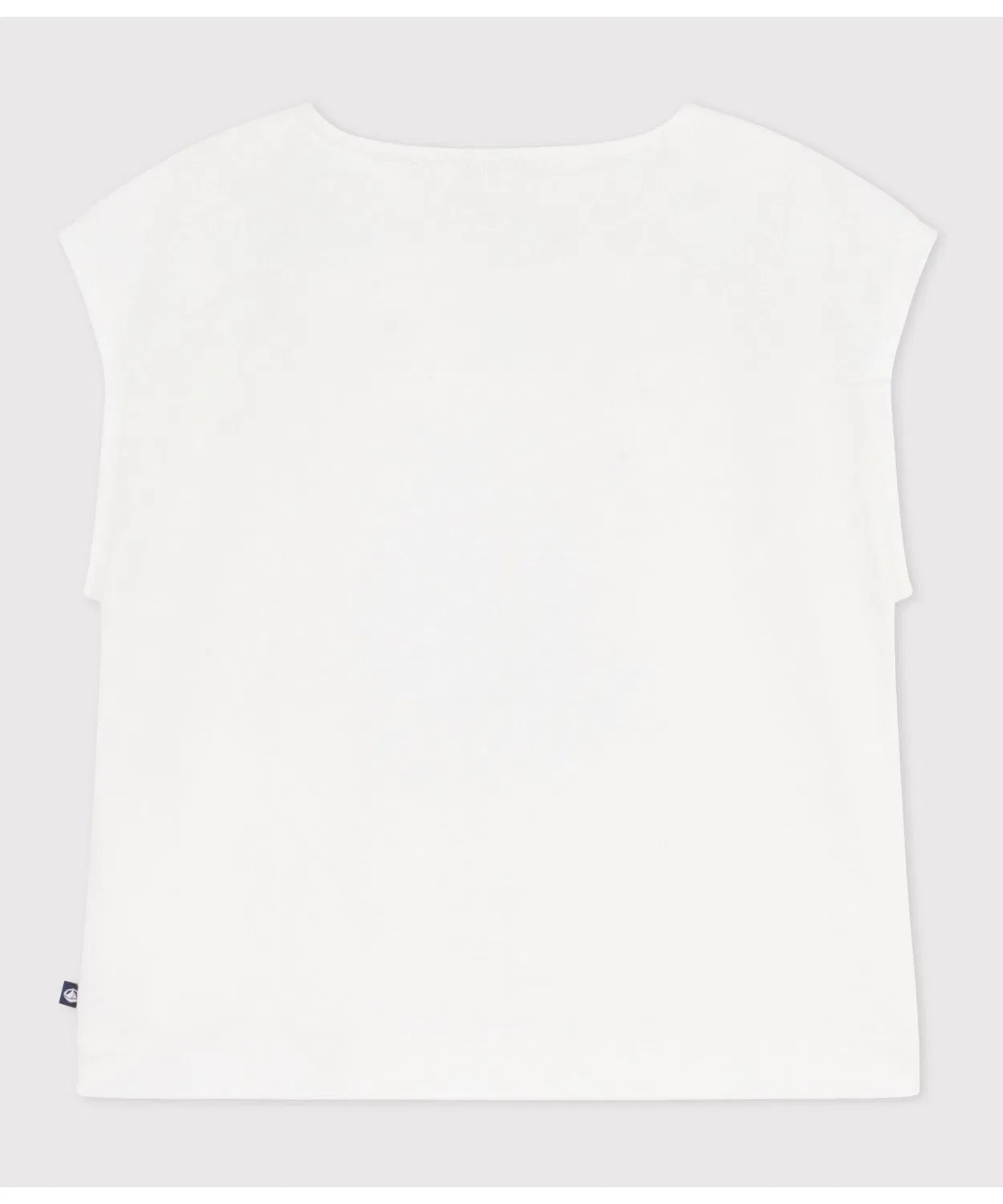 Детская футболка без рукавов с принтом PETIT BATEAU, Off White — фото 2