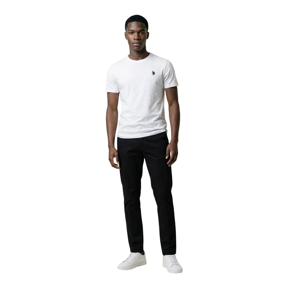 Мужская футболка с коротким рукавом хлопковая MICK-BASIC US43 U.S. Polo Assn., White — фото 4
