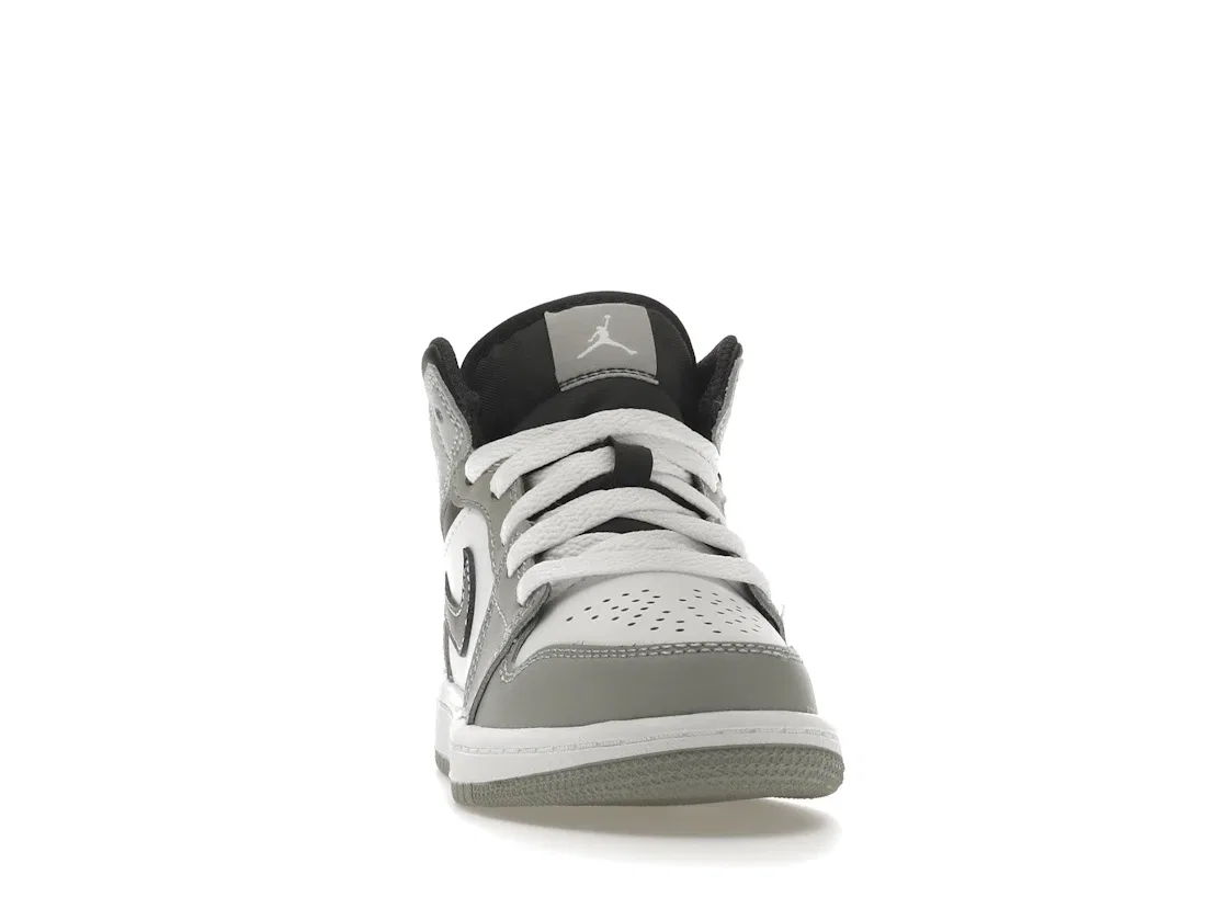 Детские кроссовки Lifestyle с принтом Jordan 1 Mid Jordan, Light Smoke Grey/Anthracite/White — фото 2