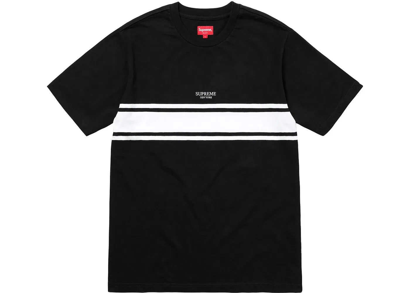 Мужская футболка Supreme Stripe Tee Supreme, Black
