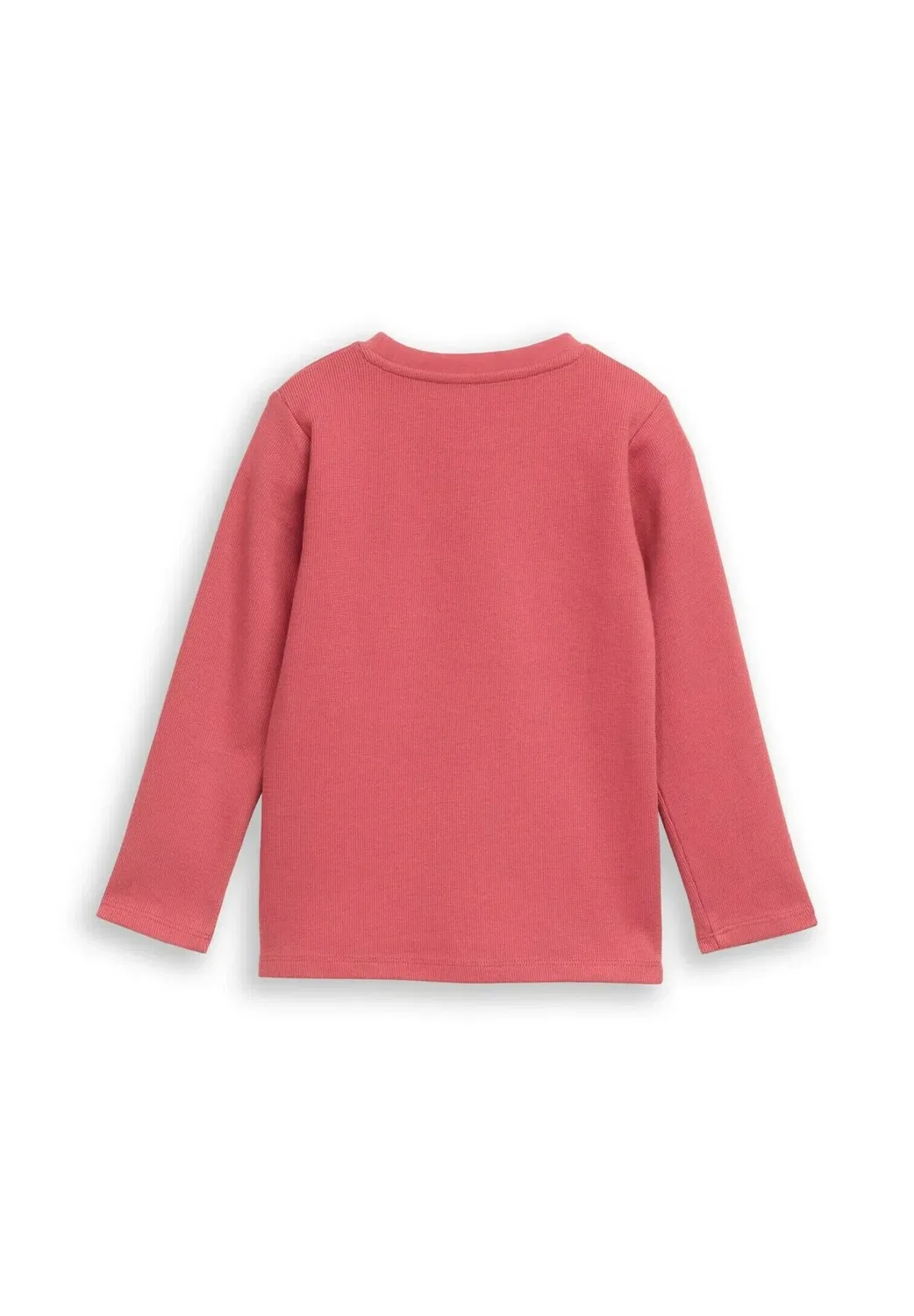 Футболка langarmshirt mit rundhalsschnitt - топ с длинными рукавами Tom Tailor, Berry Red — фото 2
