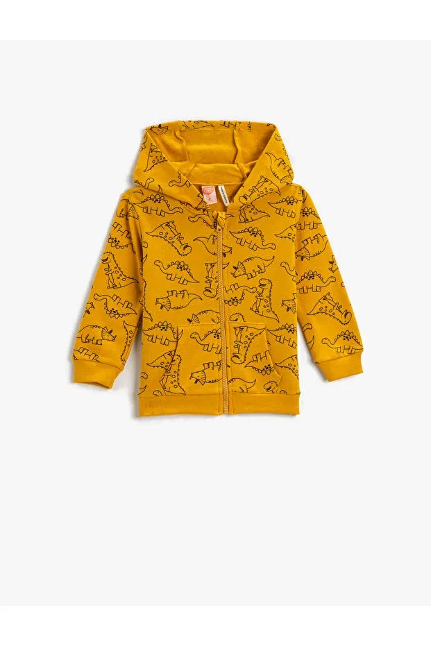 Детский кардиган с принтом Sportswear Koton, Hardal Pattern