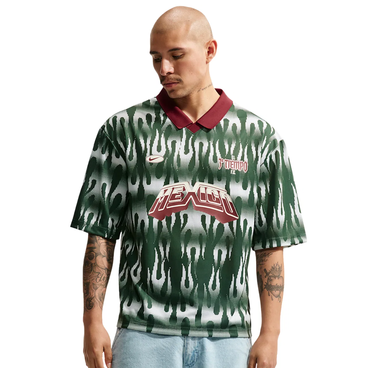 Мужская футболка с коротким рукавом Nike Sportswear Mexico Goalie Jersey, Nike, Fir Team Red