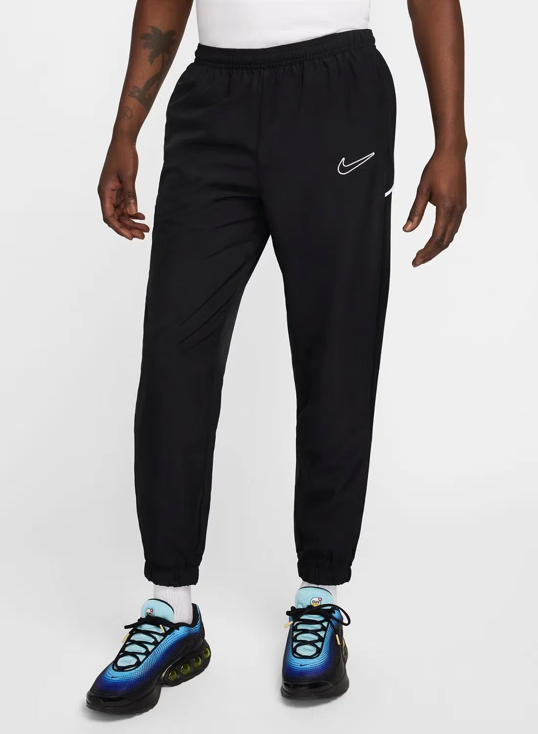 Брюки спортивные с сетчатыми вставками Nike, черный