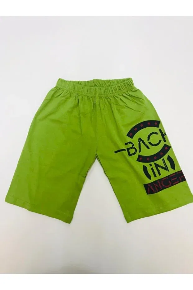 Детские шорты для мальчиков с принтом Summer Baby Slon Kids Clup, Green