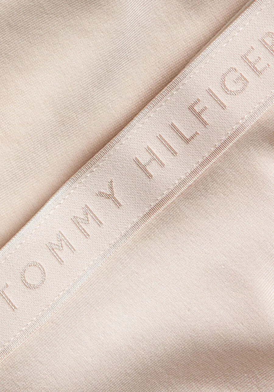 Брюки TOMMY HILFIGER с широкими штанинами, телесного цвета — фото 3