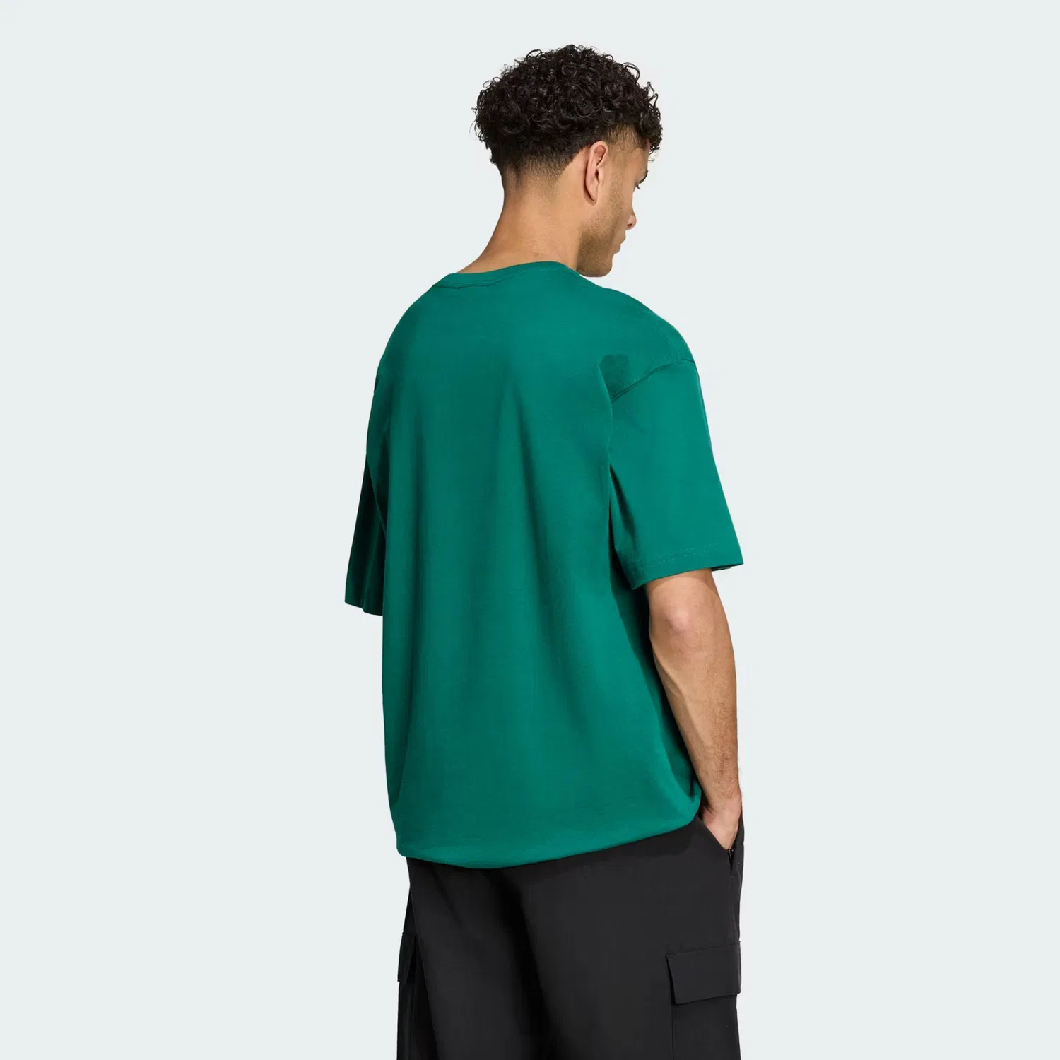 Мужская футболка свободного кроя VARSITY 1972 TEE Adidas Originals, Collegiate Green — фото 2