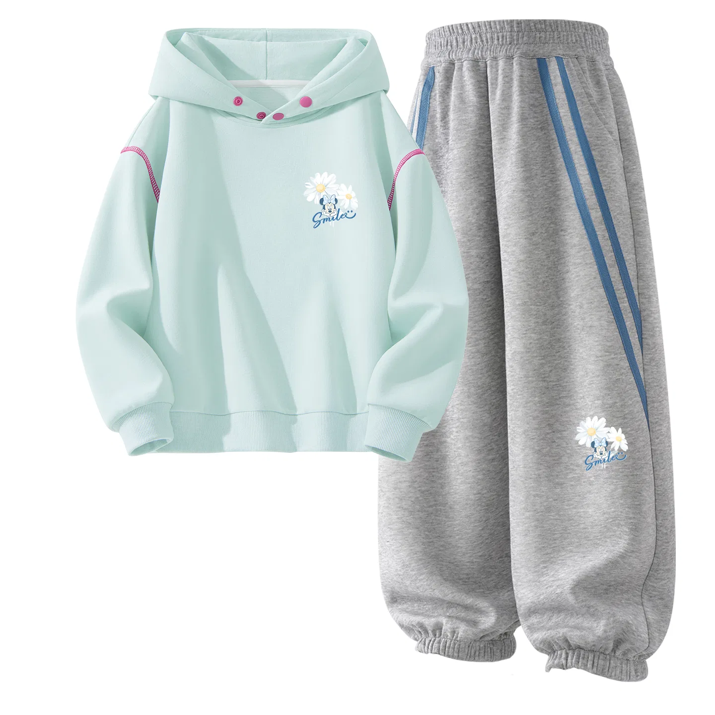 Детский спортивный комплект с капюшоном, с принтом, Disney, Trendy Mickey K Navy Blue — фото 3