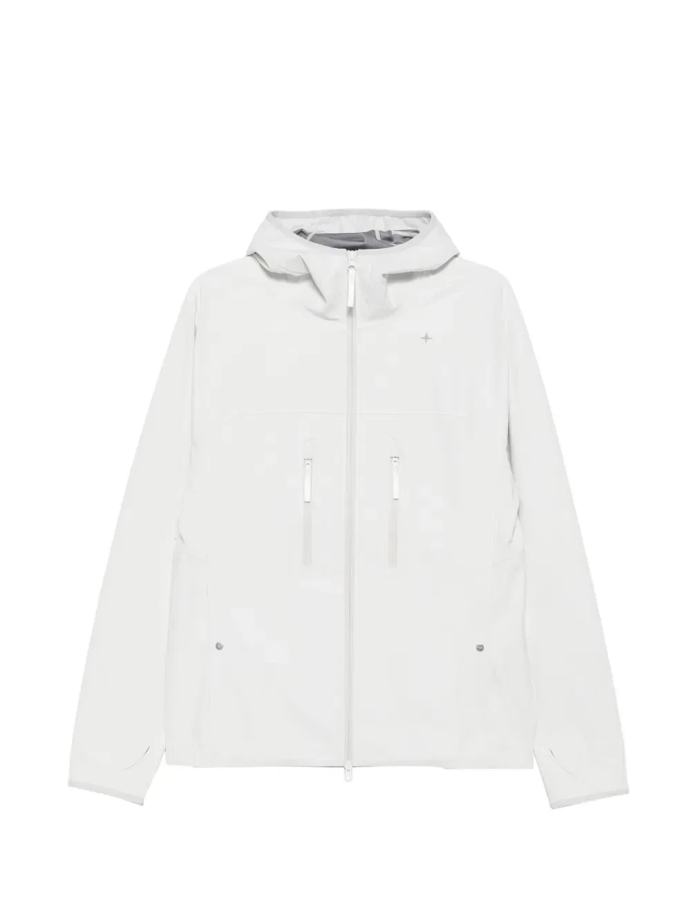 Худи Stellina на молнии Stone Island, серый