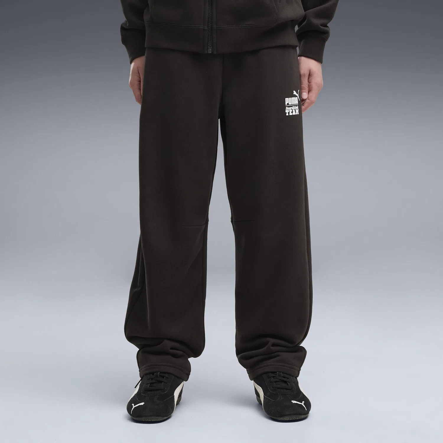 Детские спортивные штаны из футера с принтом MID 90s Puma, Schwarz — фото 4
