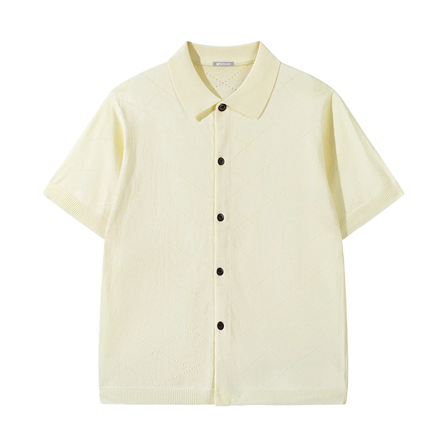 Детская рубашка с ромбовидным узором Red Bean, Beige Yellow