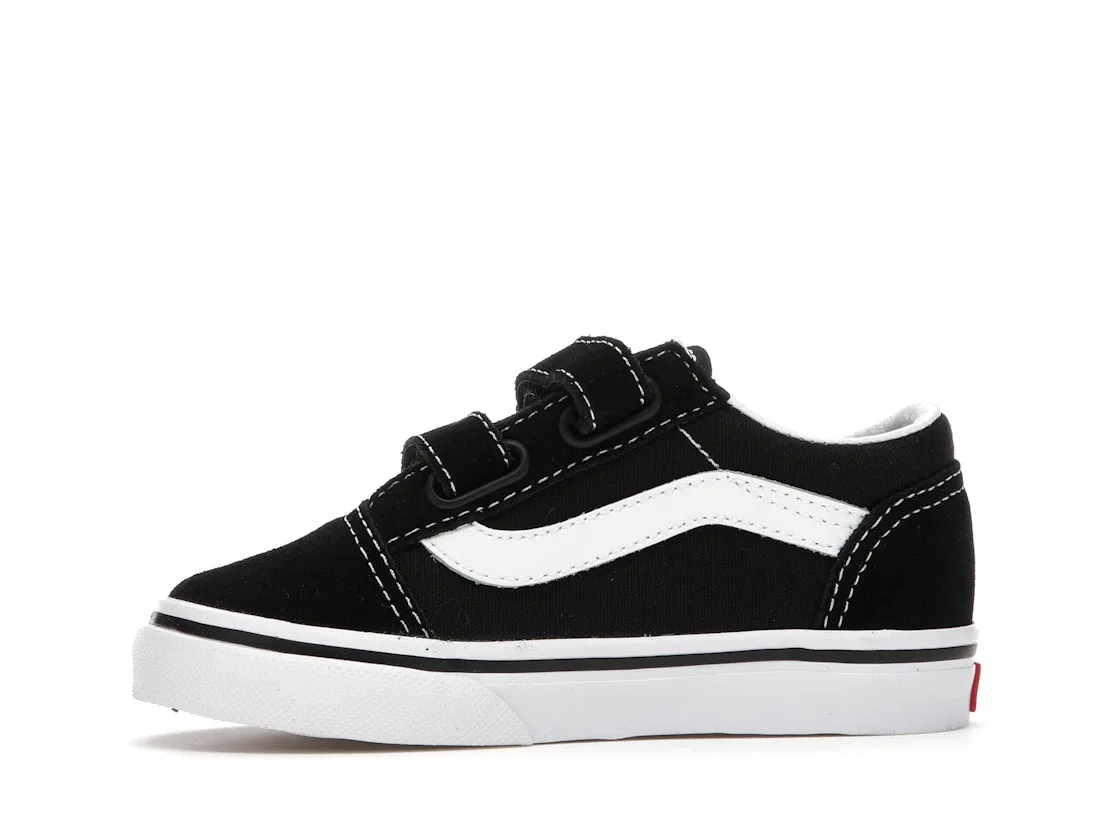Детские кеды с принтом Vans Old Skool V, Black/White — фото 3