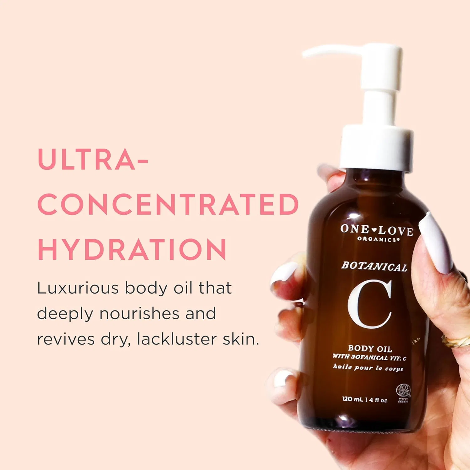 Масло для тела Botanical C Body Oil, One Love Organics, 4 fl oz (118 мл) — фото 2