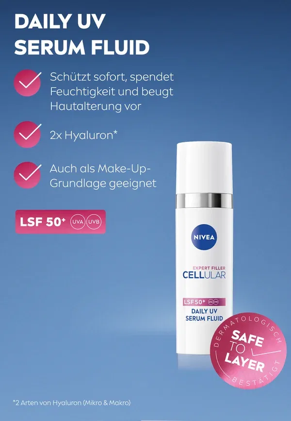 Сыворотка UV-защита Cellular Expert Filler lsf 50+ Nivea 30 мл — фото 4