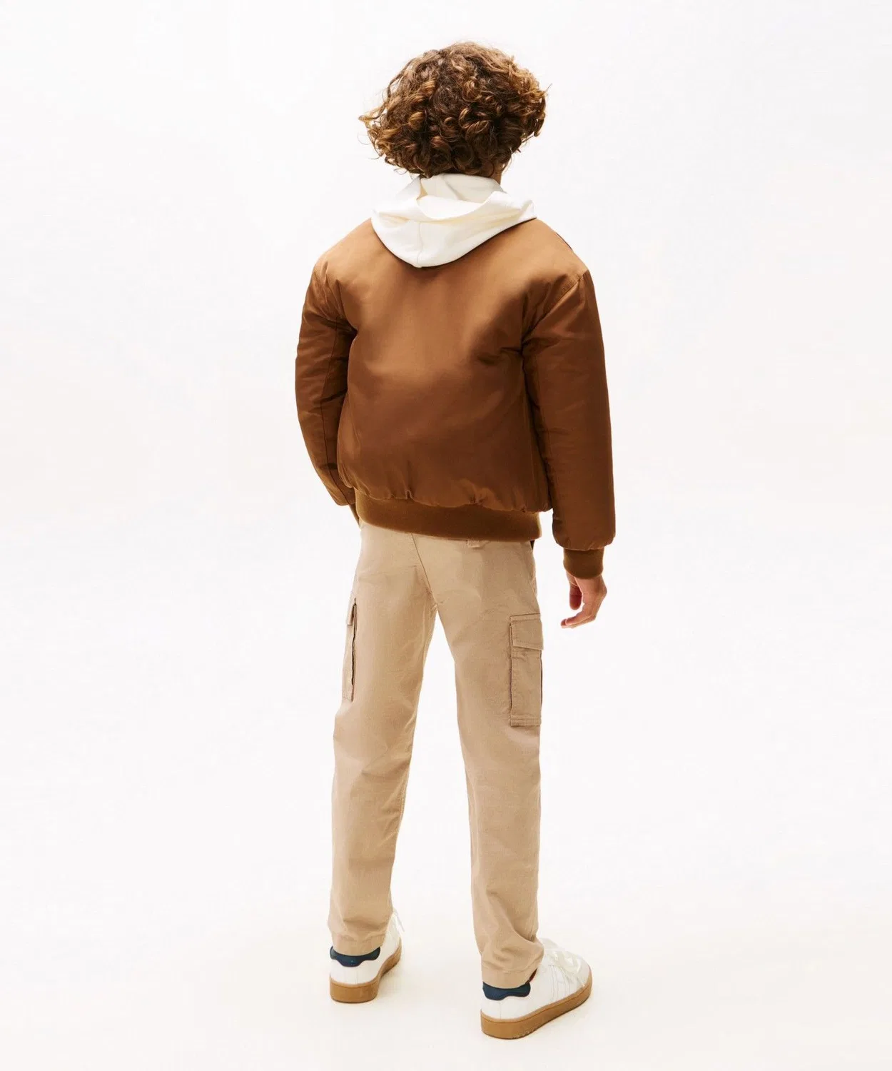 Детская куртка-бомбер для мальчиков двусторонняя TOMMY HILFIGER, Brown — фото 4