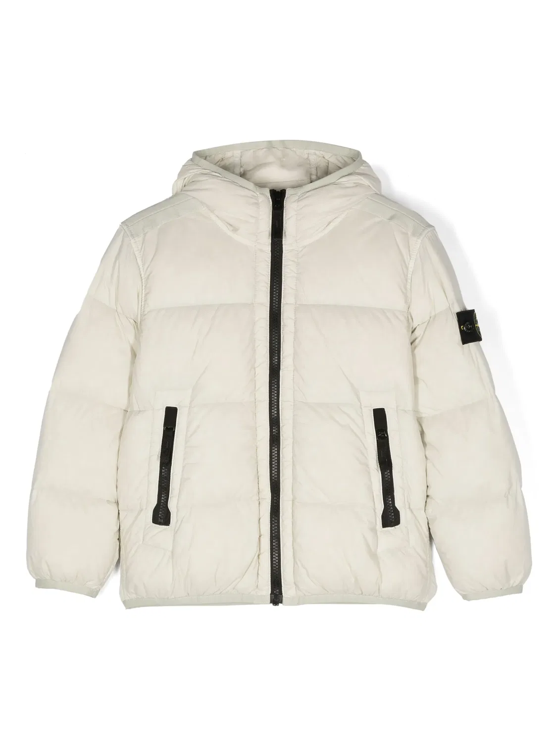Утепленная куртка с эмблемой компаса Stone Island, светло-бежевый