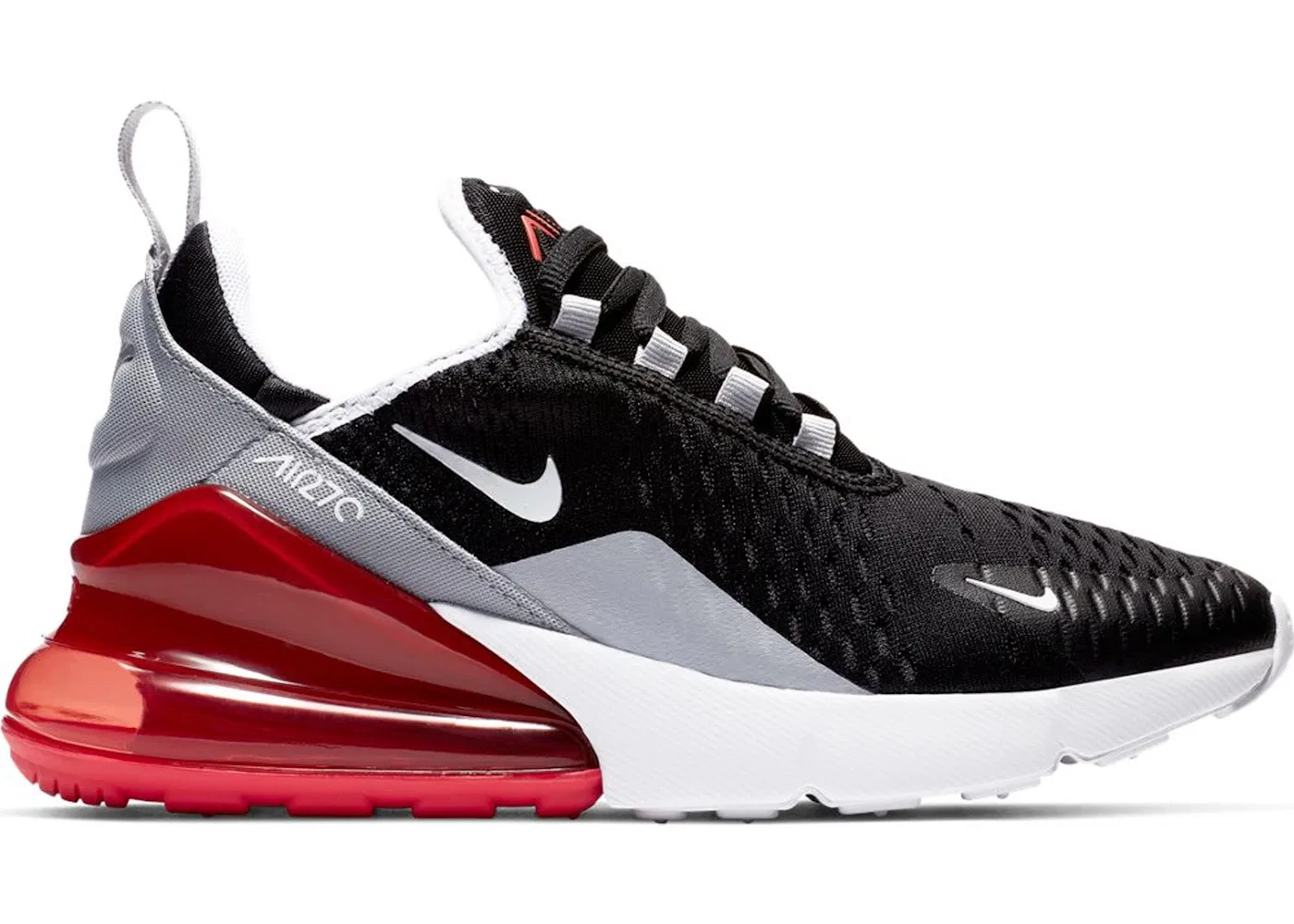 Детские кроссовки с амортизацией Nike Air Max 270 Nike, Black/Ember Glow-Wolf Grey-White