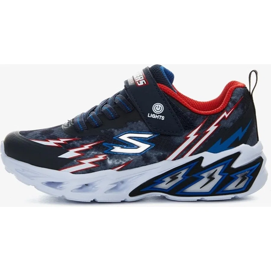 Детские спортивные кроссовки с подсветкой Lights Storm Skechers, Серый