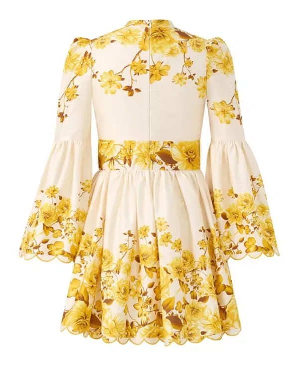 Детское платье для девочек с длинным рукавом Solene Mini Dress Marlo Kids, Floral — фото 2