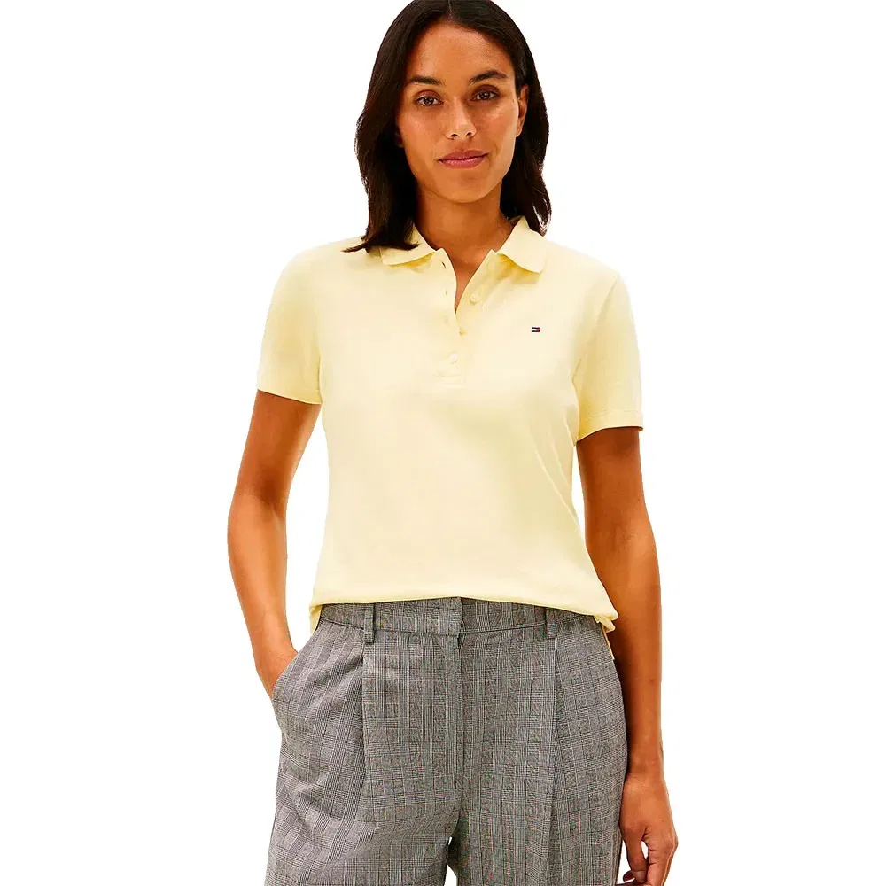 Поло с коротким рукавом Slim 1985 Tommy Hilfiger, желтый