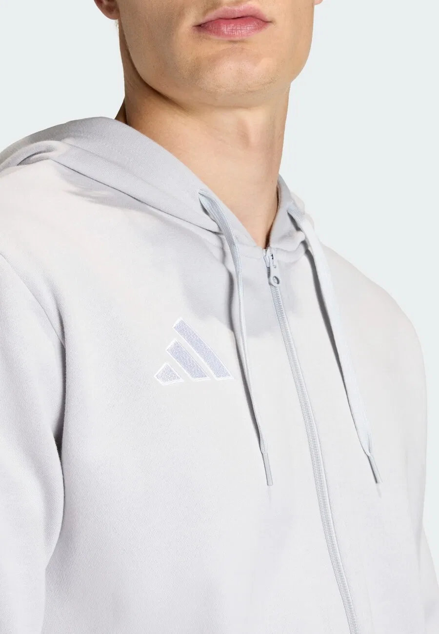 Спортивная толстовка на молнии ADIDAS PERFORMANCE 'Entrada26' светло-серого цвета — фото 4