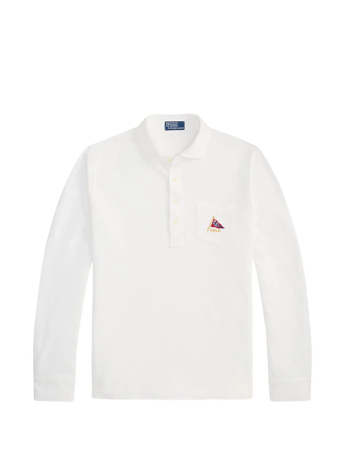 Поло из хлопка белое Polo Ralph Lauren, белый